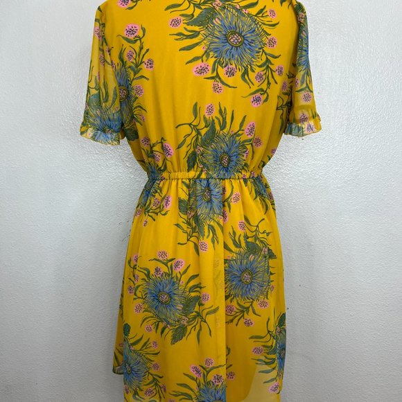 Madewell Sweetgrass Ruffle Sleeve Dress in Painted Blooms Size 8 - Picture 7 of 9